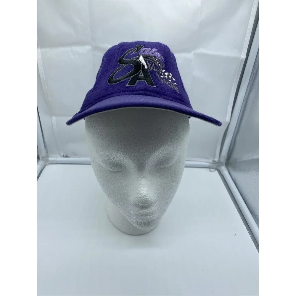 Salem Avalanche Purple Cap Hat Fitted 6 7/8 New Era 5950 Youth Wool Minor League